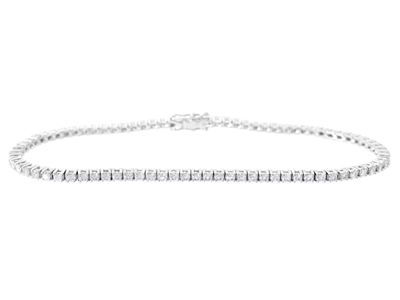 Jewellery, TENNIS BRACELET, 18K white gold
