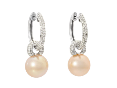Jewellery, PEARL EARRINGS, 18K white gold