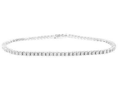 Jewellery, TENNIS BRACELET, 18K white gold