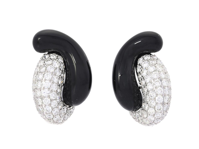 Jewellery, EARRINGS, 18K white gold