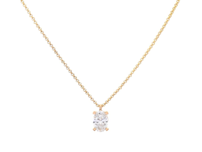 Jewellery, SOLITAIRE NECKLACE, 18K gold