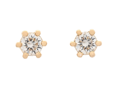 Jewellery, SOLITAIRE EARRINGS, 18K gold