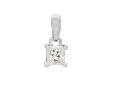 Jewellery, SOLITAIRE PENDANT, 18K white gold