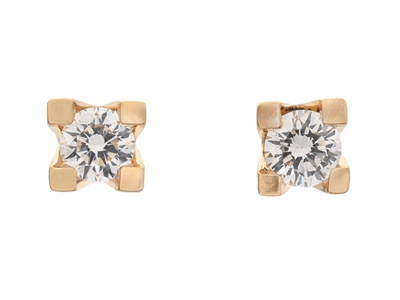 Jewellery, SOLITAIRE EARRINGS, 18K gold