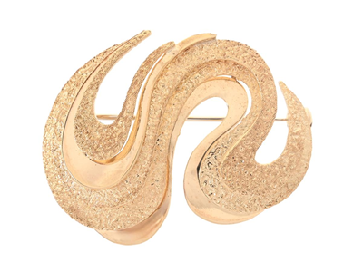 Jewellery, BROOCH, 14K gold