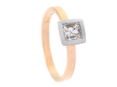 Jewellery, SOLITAIRE RING, 18K gold/white gold