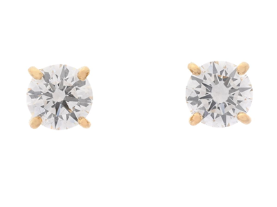 Jewellery, SOLITAIRE EARRINGS, 18K gold