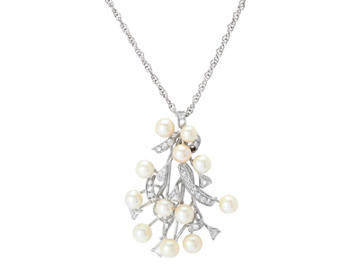 Jewellery, PENDANT/BROOCH, 11-14K white gold