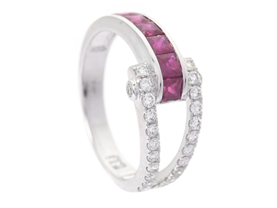 Jewellery, RING, 18K white gold