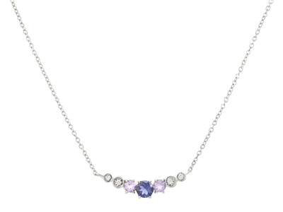 Jewellery, NECKLACE, 18K white gold with iolite