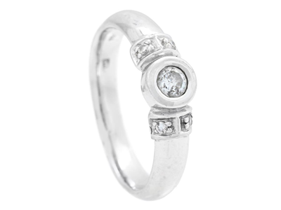 Jewellery, RING, 18K white gold