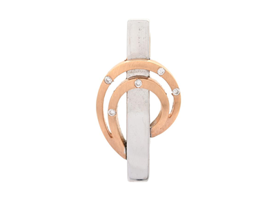 Jewellery, PENDANT, 18K white gold/gold