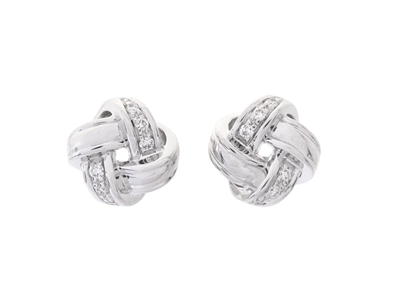 Jewellery, EARRINGS, 18K white gold