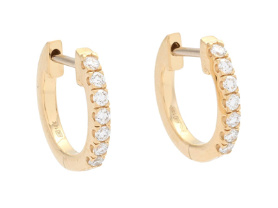 Jewellery, HOOP EARRINGS, 18K gold