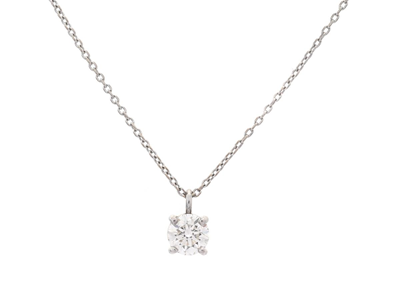 Jewellery, PENDANT WITH CHAIN, 18K white gold