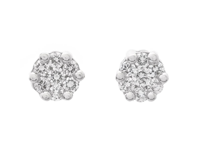 Jewellery, EARRINGS, 18K white gold