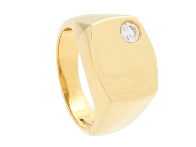 Jewellery, SIGNET RING, 18K gold