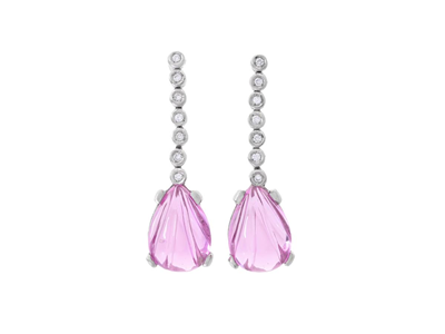 Jewellery, EARRINGS, 18K white gold