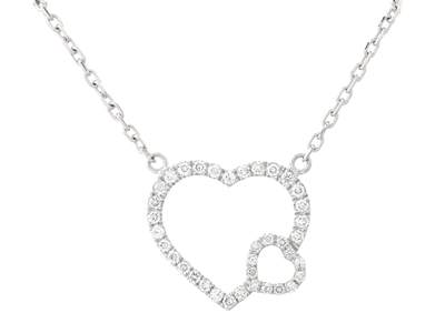 Jewellery, NECKLACE, 18K white gold