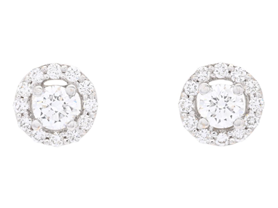 Jewellery, EARRINGS, 18K white gold