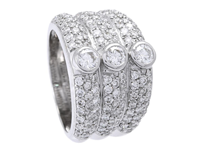 Jewellery, RING, 18K white gold