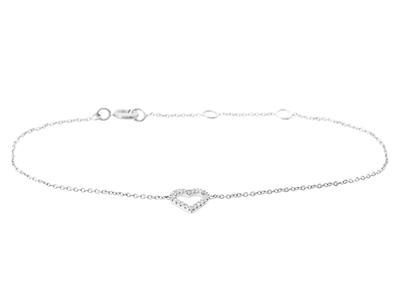 Jewellery, BRACELET, 18K white gold