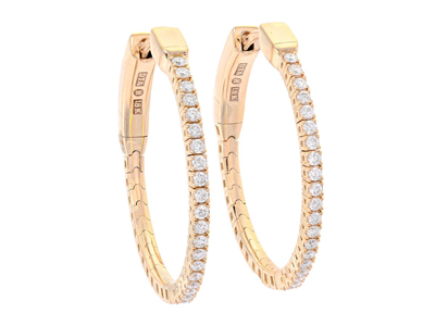 Jewellery, HOOP EARRINGS, 18K gold