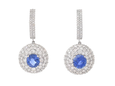 Jewellery, EARRINGS, 18K white gold