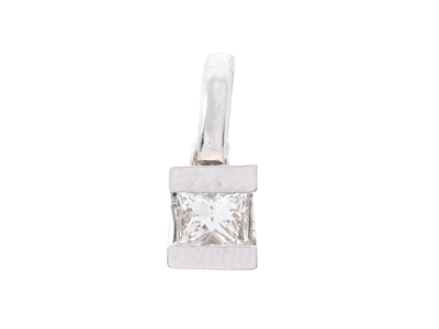 Jewellery, SOLITAIRE PENDANT, 18K white gold