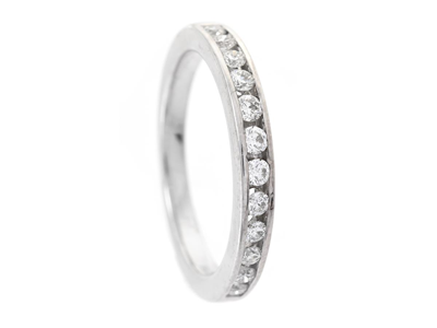 Jewellery, ETERNITY RING, 18K white gold