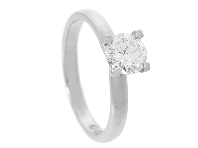 Jewellery, SOLITAIRE RING, platinum