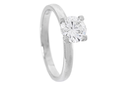 Jewellery, SOLITAIRE RING, platinum