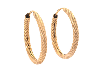 Jewellery, HOOP EARRINGS, 18K gold