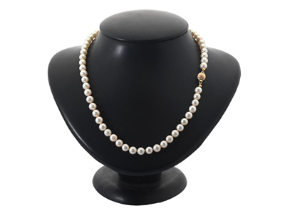 Jewellery, PEARL NECKLACE, cultured pearls approx. 6,3 mm