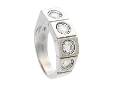 Jewellery, RING, 18K white gold