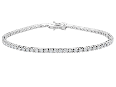 Jewellery, TENNIS BRACELET, 18K white gold