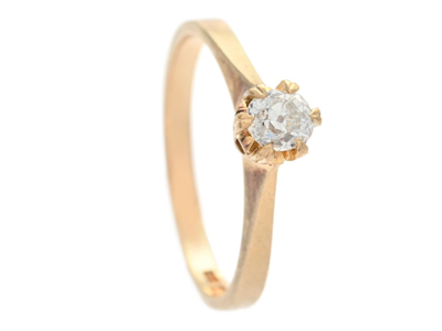 Jewellery, SOLITAIRE RING, 18K gold