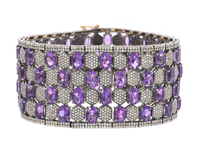 Jewellery, BRACELET, silver/14K gold