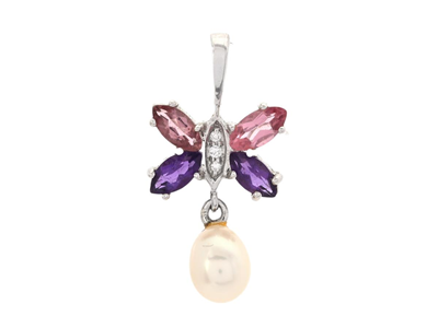 Jewellery, PEARL PENDANT, 18K white gold