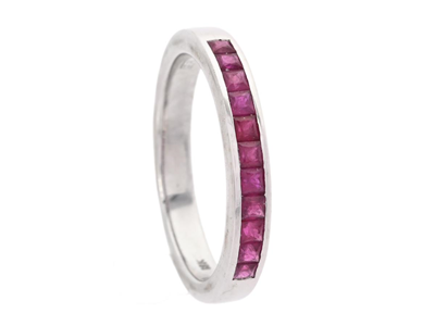 Jewellery, ETERNITY RING, 18K white gold