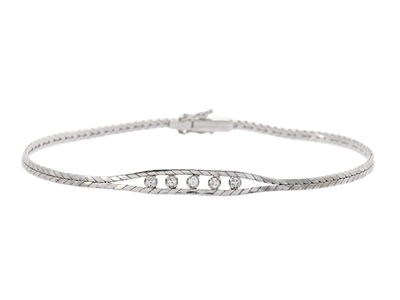 Jewellery, BRACELET, 18K white gold