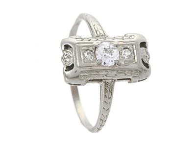 Jewellery, RING, 18K white gold