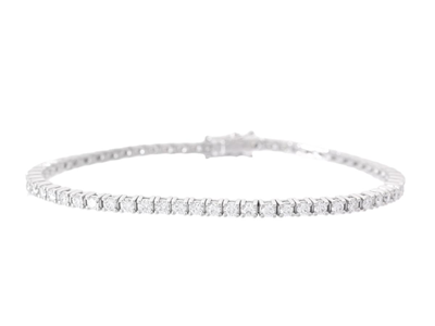 Jewellery, TENNIS BRACELET, 18K white gold