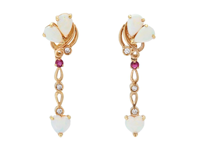 Jewellery, EARRINGS, 14K gold