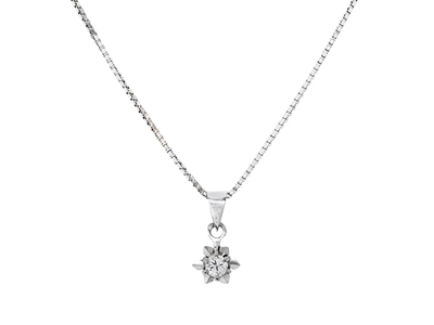 Jewellery, PENDANT WITH CHAIN, 18K white gold