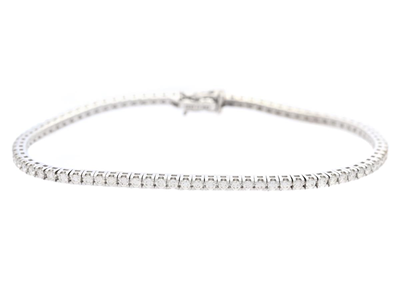 Jewellery, TENNIS BRACELET, 18K white gold