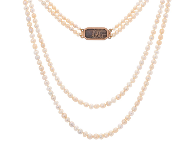 Jewellery, PEARL NECKLACE, 2 rows