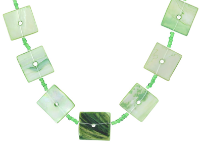 Jewellery, NECKLACE, glass beads