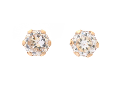 Jewellery, SOLITAIRE EARRINGS, 18K gold