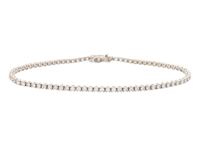 Jewellery, TENNIS BRACELET, 18K white gold